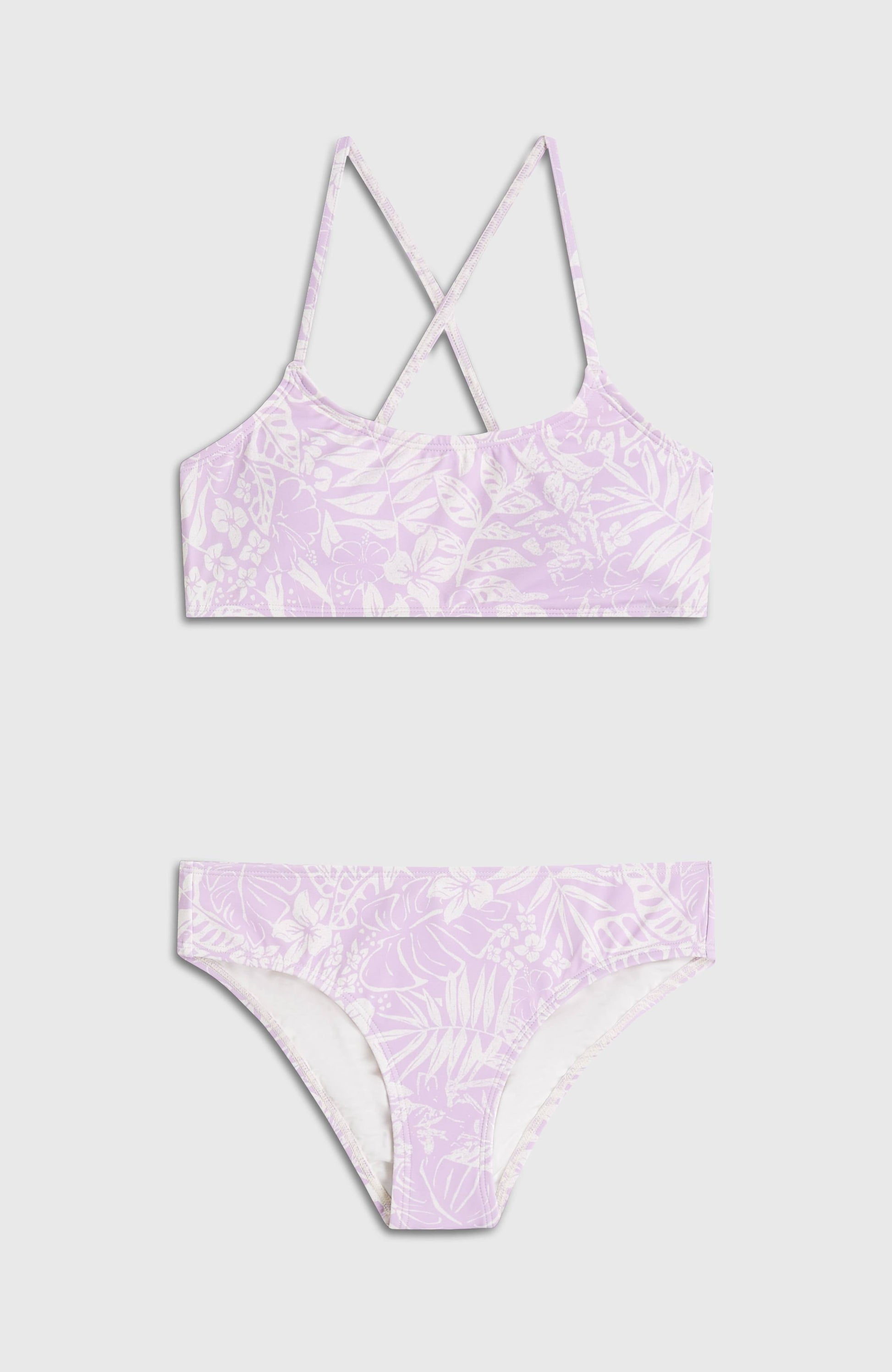 Essentials Bralette Bikini Set Kids - Purple Island Sky