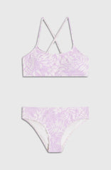 Essentials Bralette Bikini Set Kids - Purple Island Sky