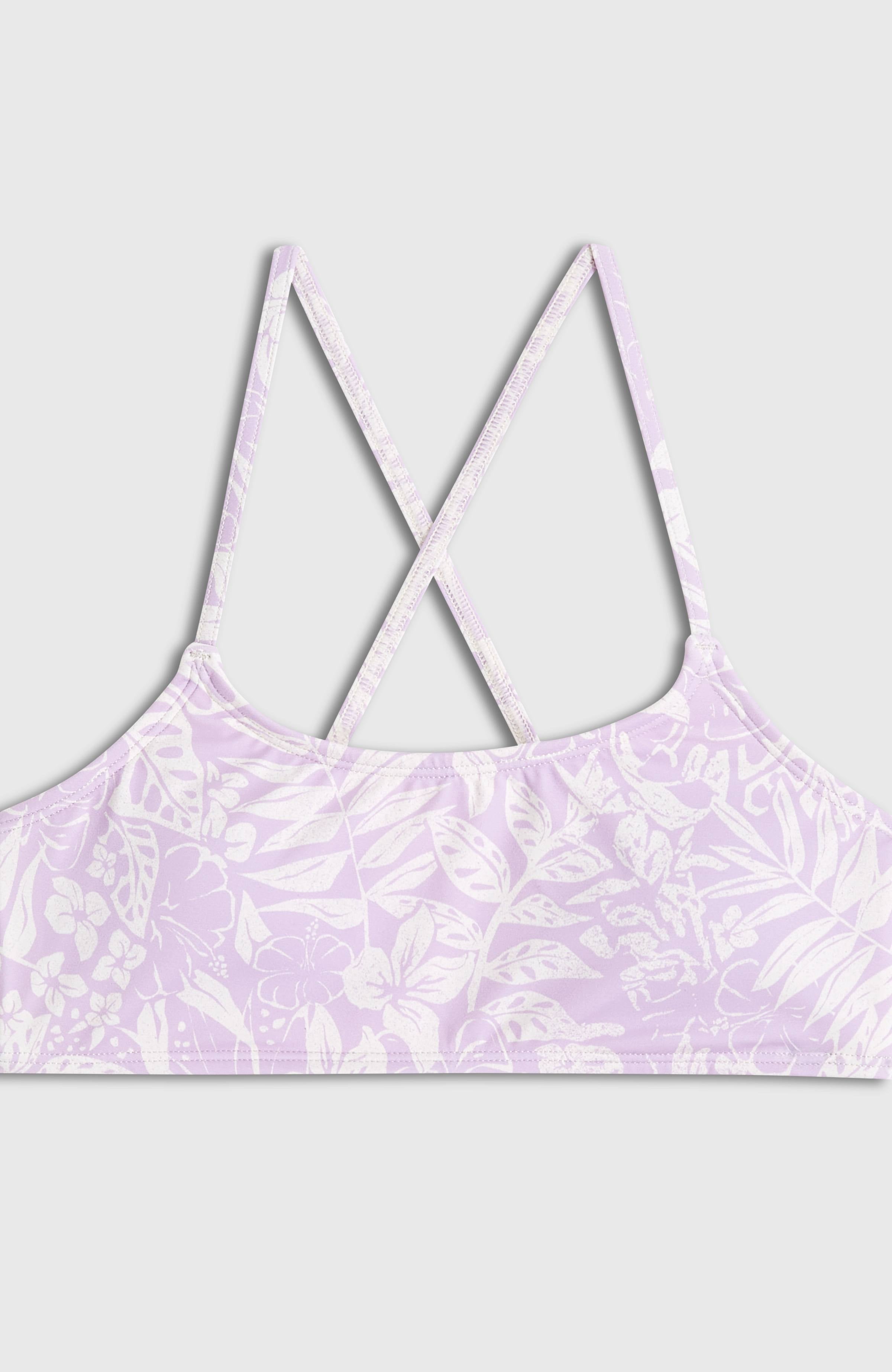 Essentials Bralette Bikini Set Kids - Purple Island Sky