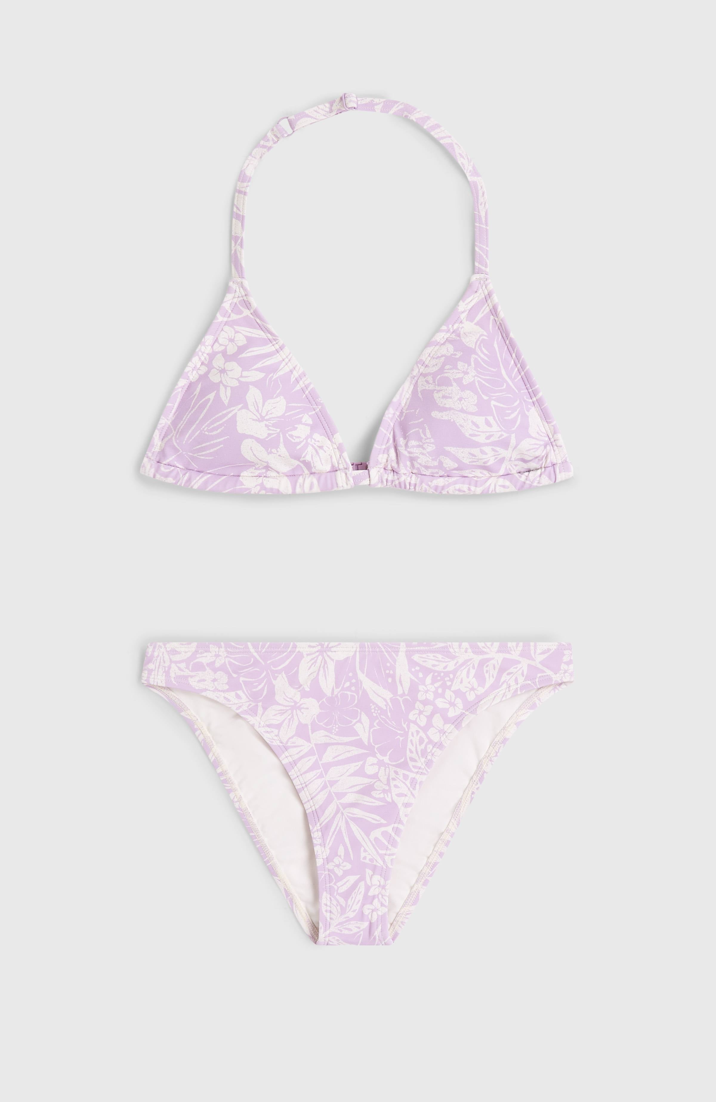 Essentials Triangle Bikini Set Kids - Purple Island Sky