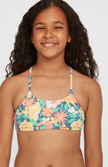 Essentials Bralette Bikini Set Kids - Blue Santa Monica