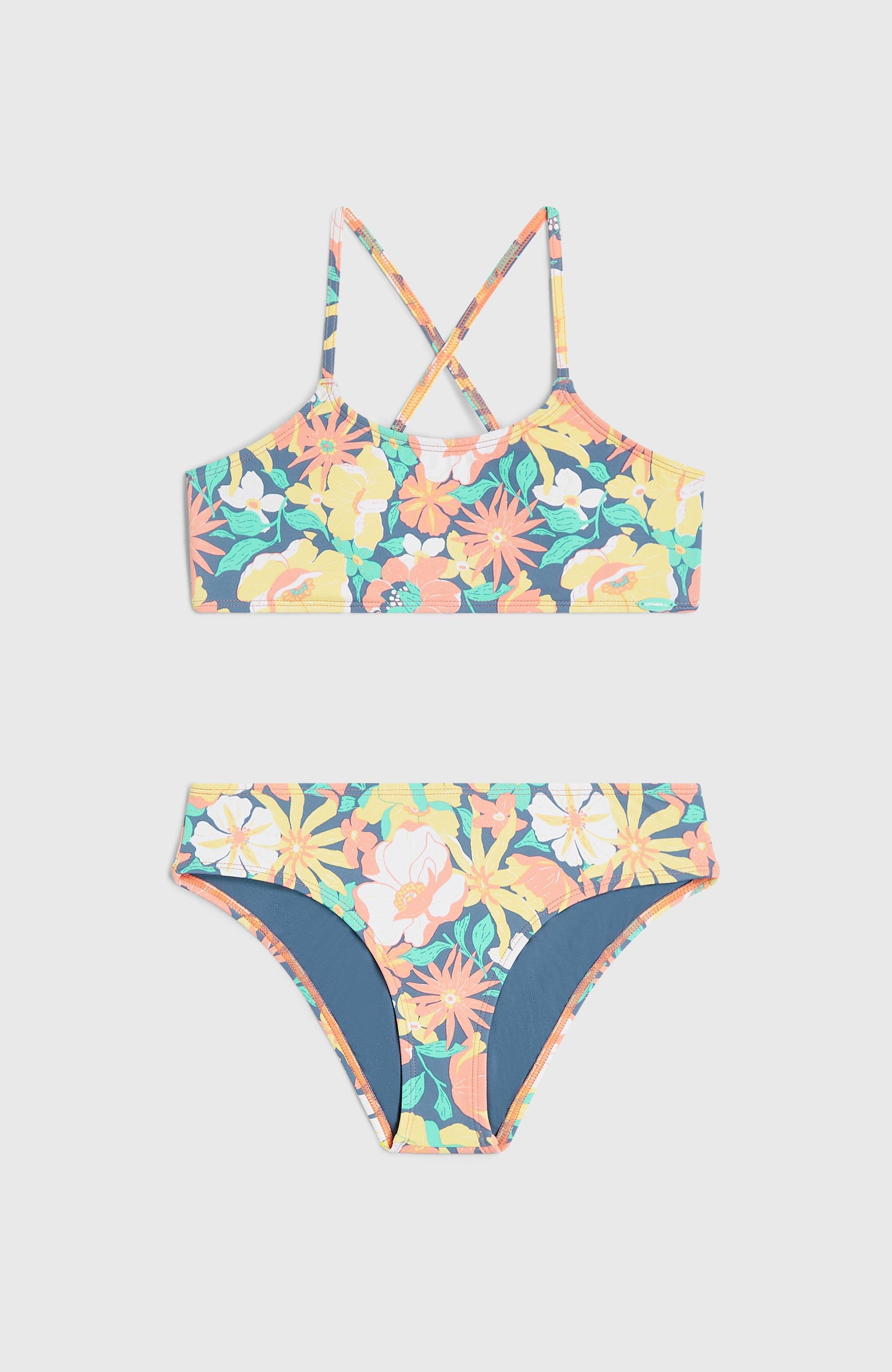 Essentials Bralette Bikini Set Kids - Blue Santa Monica