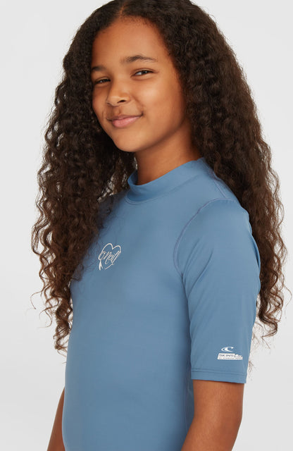 Essentials Short-Sleeve Skin Kids|Wetsuits - Copen Blue