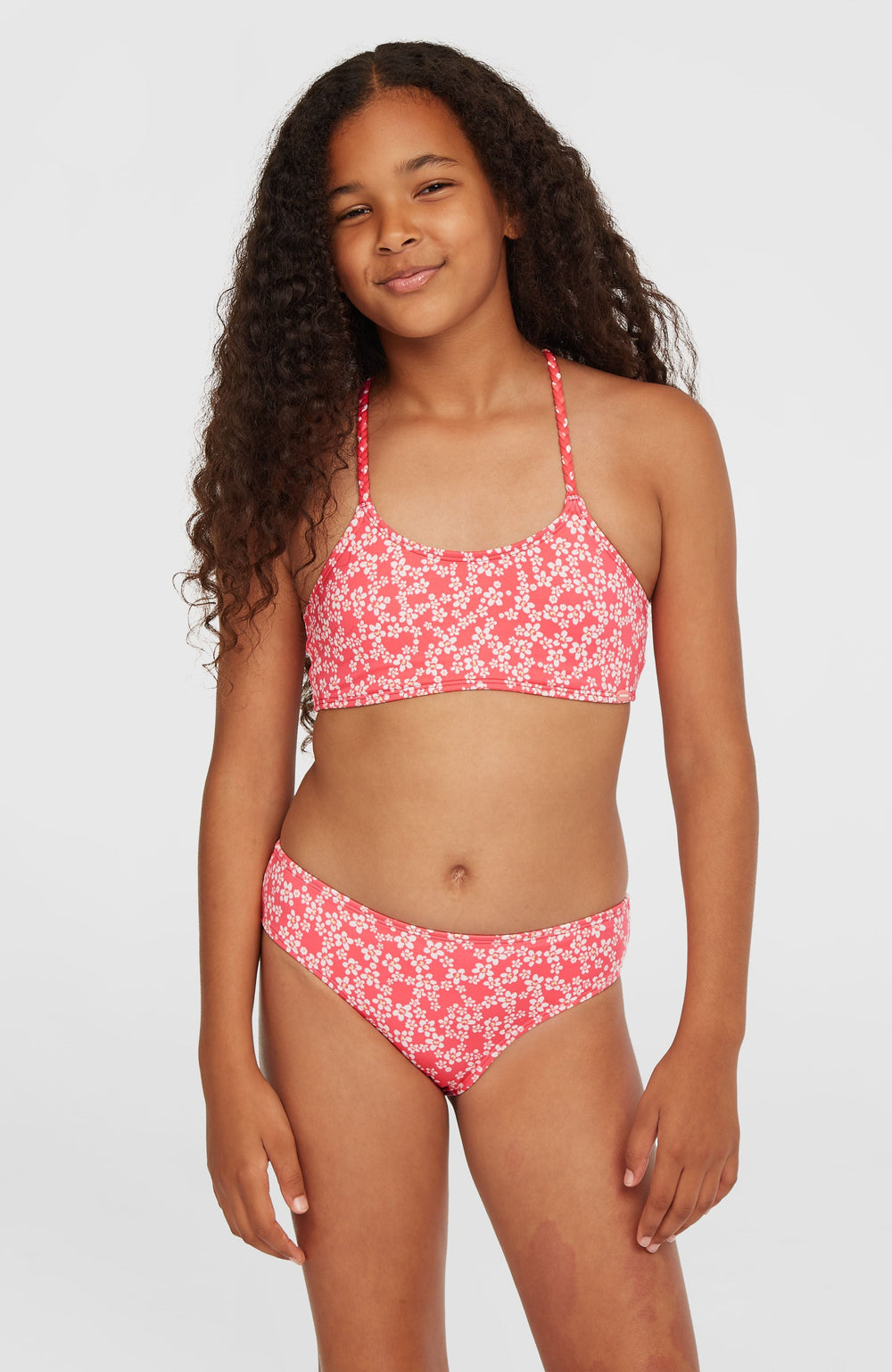 Tropics Bikini Set Kids - Pink Milliflower