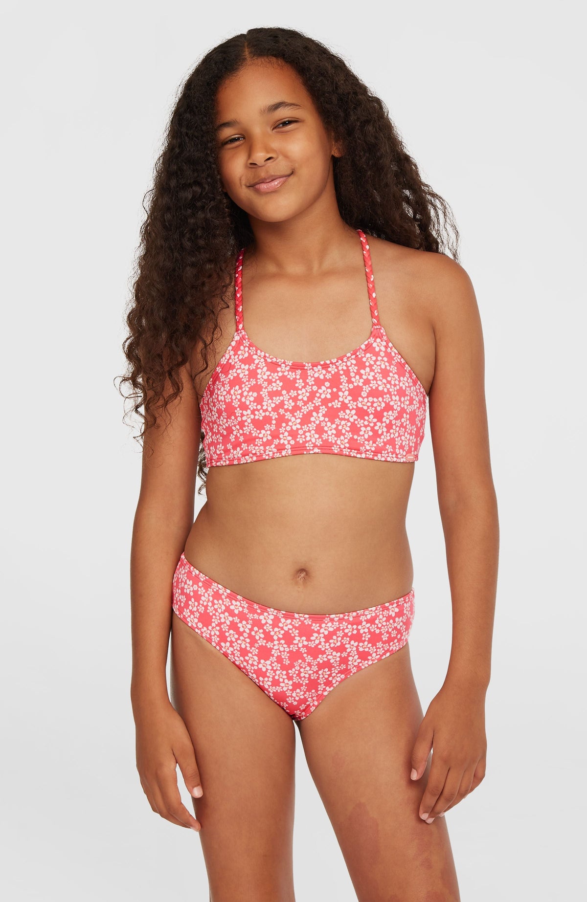 Tropics Bikini Set Kids - Pink Milliflower
