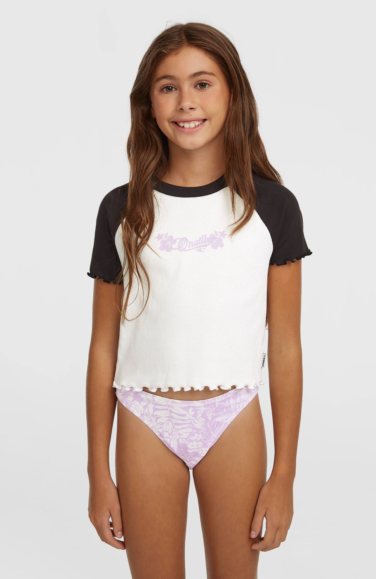 O'Neill Colour-Block Rib T-Shirt Kids - Snow White Colour Block
