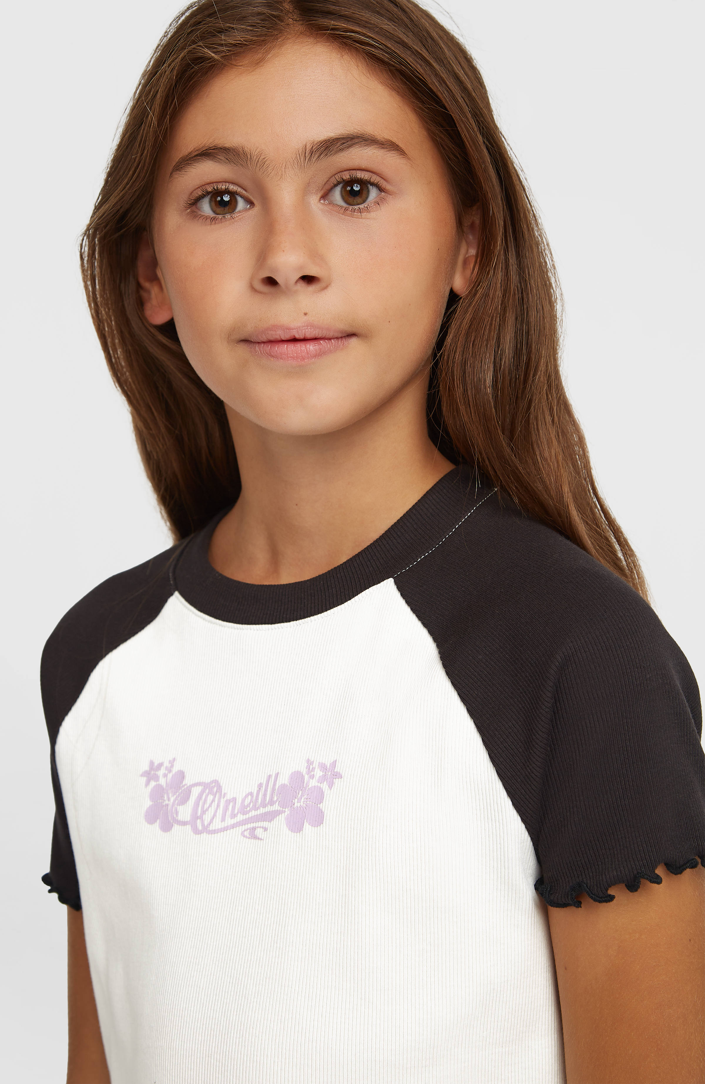 O'Neill Colour-Block Rib T-Shirt Kids - Snow White Colour Block