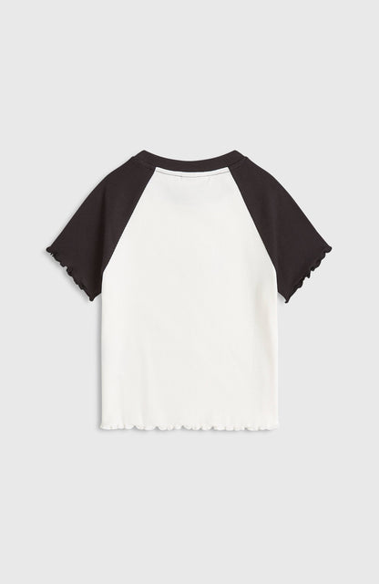 O'Neill Colour-Block Rib T-Shirt Kids - Snow White Colour Block