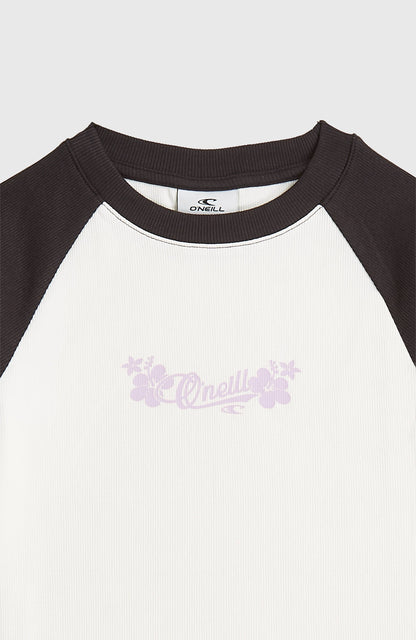 O'Neill Colour-Block Rib T-Shirt Kids - Snow White Colour Block