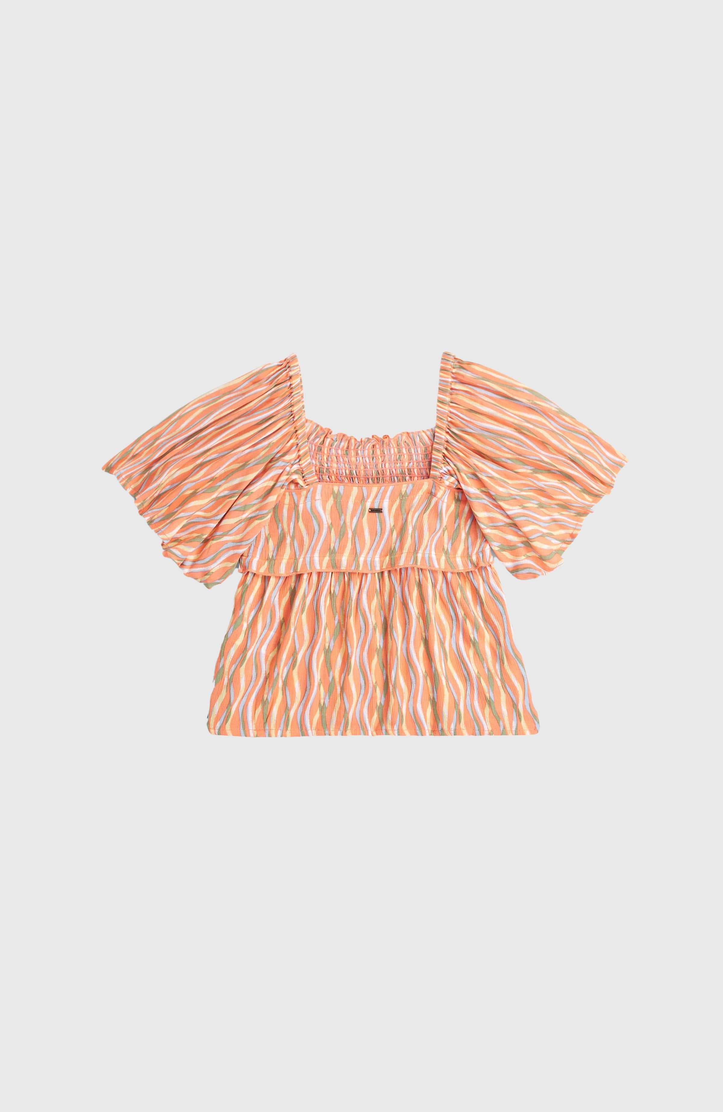 O'Neill Woven T-Shirt Kids - Funky Peach Swirly