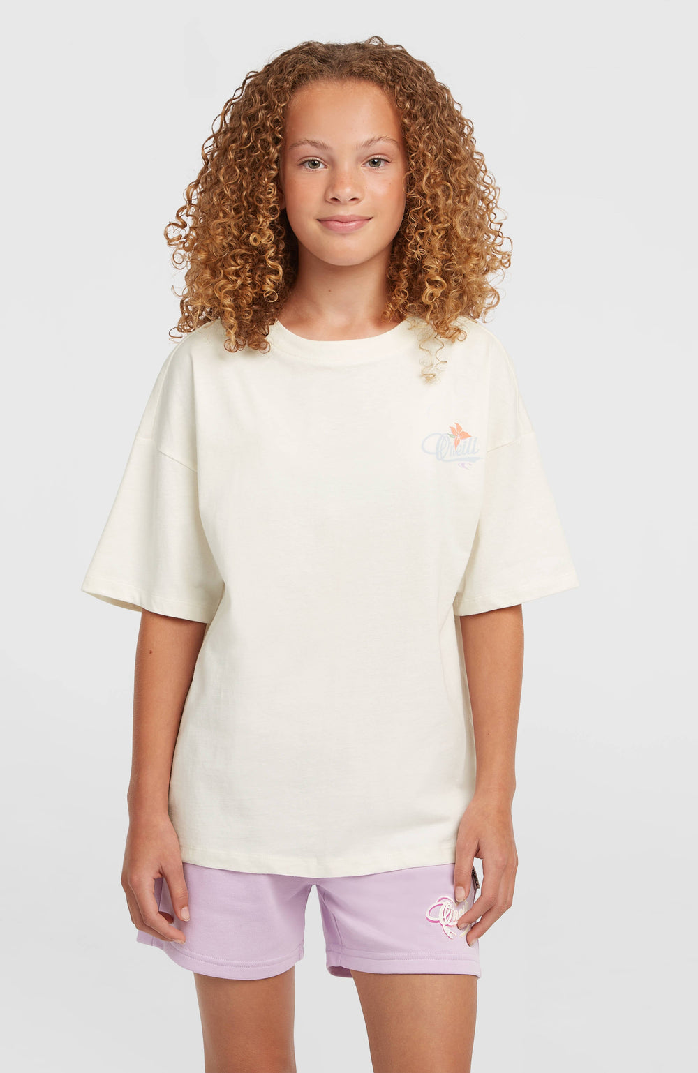 Essentials Script Sweatshorts Kids - Pale Lavender