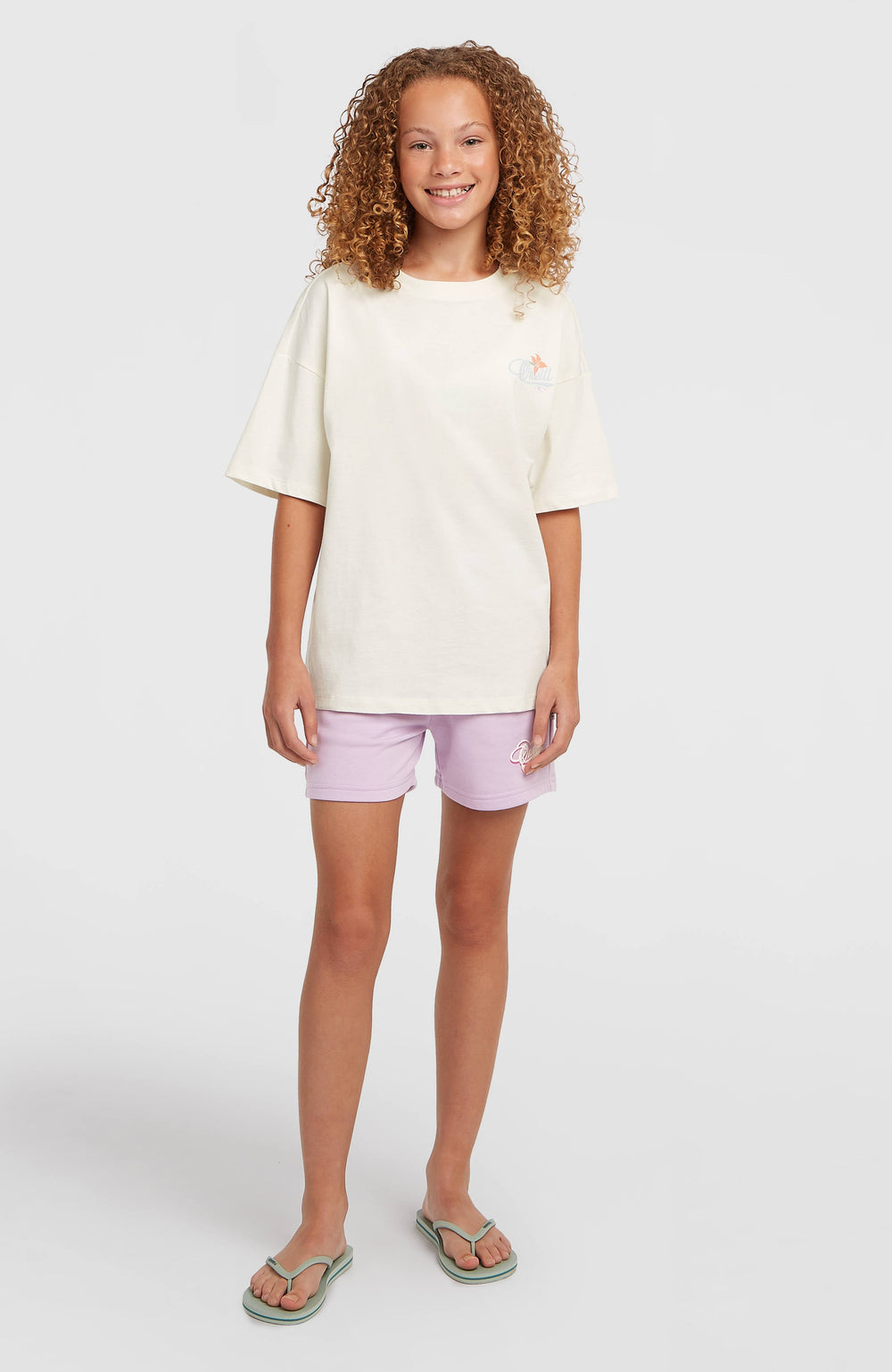 Essentials Script Sweatshorts Kids - Pale Lavender