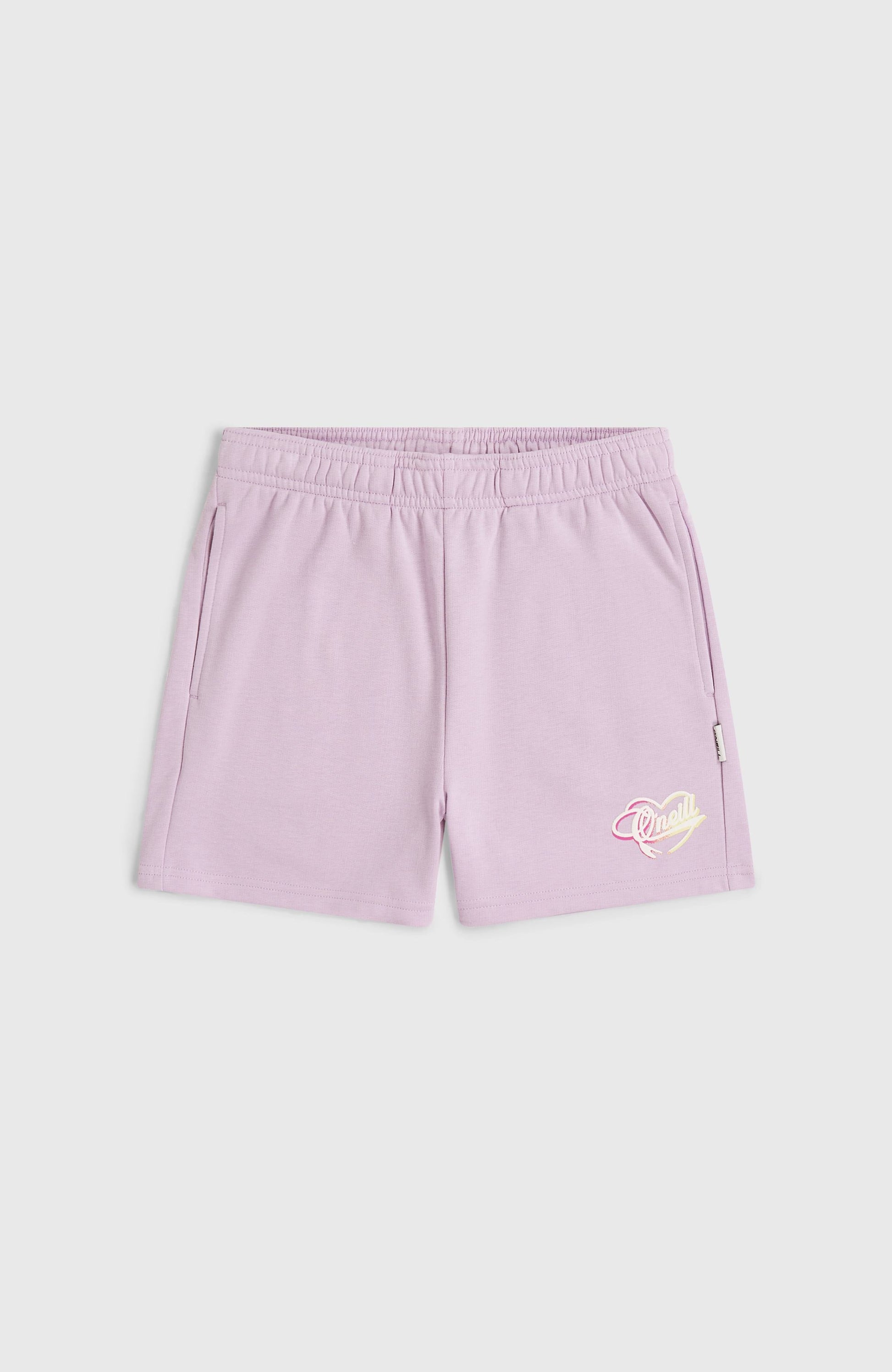 Essentials Script Sweatshorts Kids - Pale Lavender