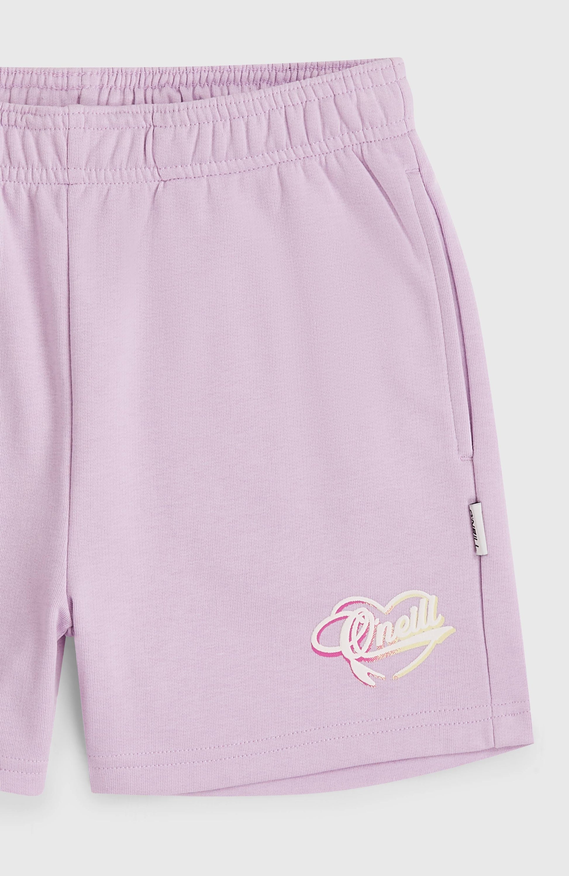 Essentials Script Sweatshorts Kids - Pale Lavender
