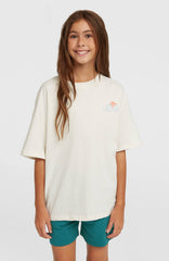Essentials Script Sweatshorts Kids - Botanical Heat