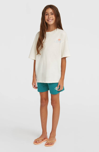 Essentials Script Sweatshorts Kids - Botanical Heat