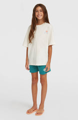 Essentials Script Sweatshorts Kids - Botanical Heat