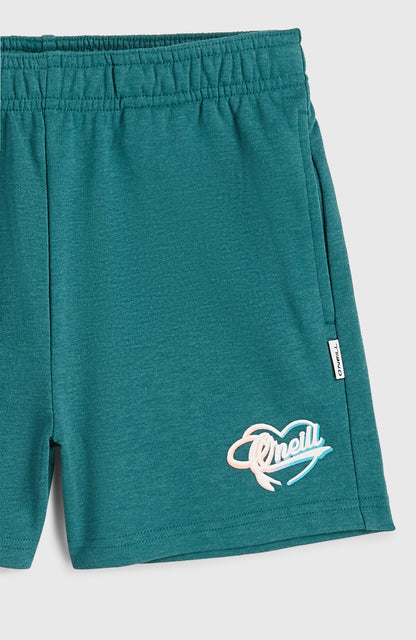 Essentials Script Sweatshorts Kids - Botanical Heat
