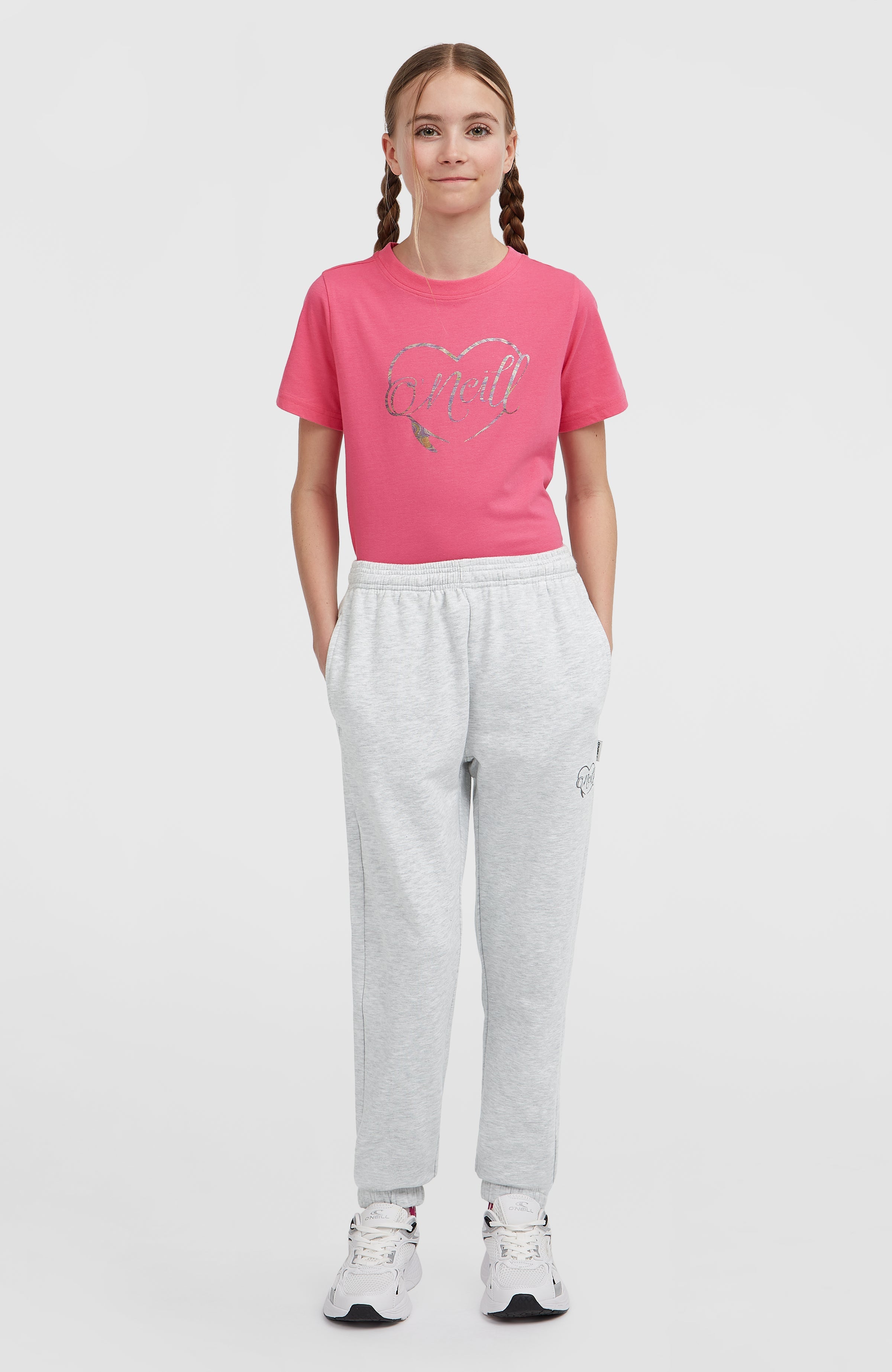 Essentials Sweatpants Kids - White Melange