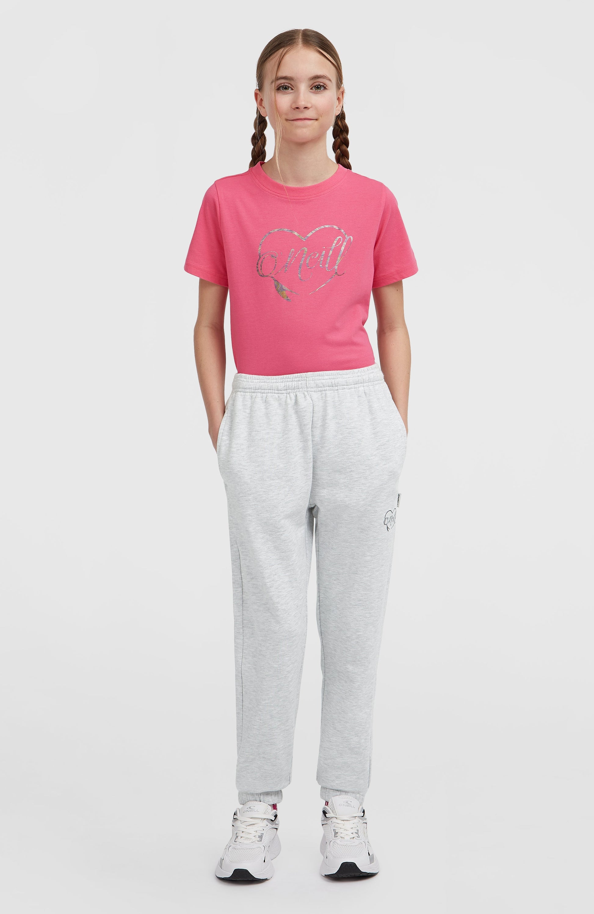 Essentials Sweatpants Kids - White Melange