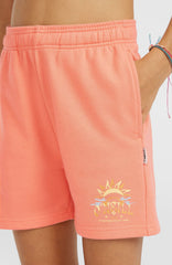 Heart Sweatshorts Kids - Coral Pink