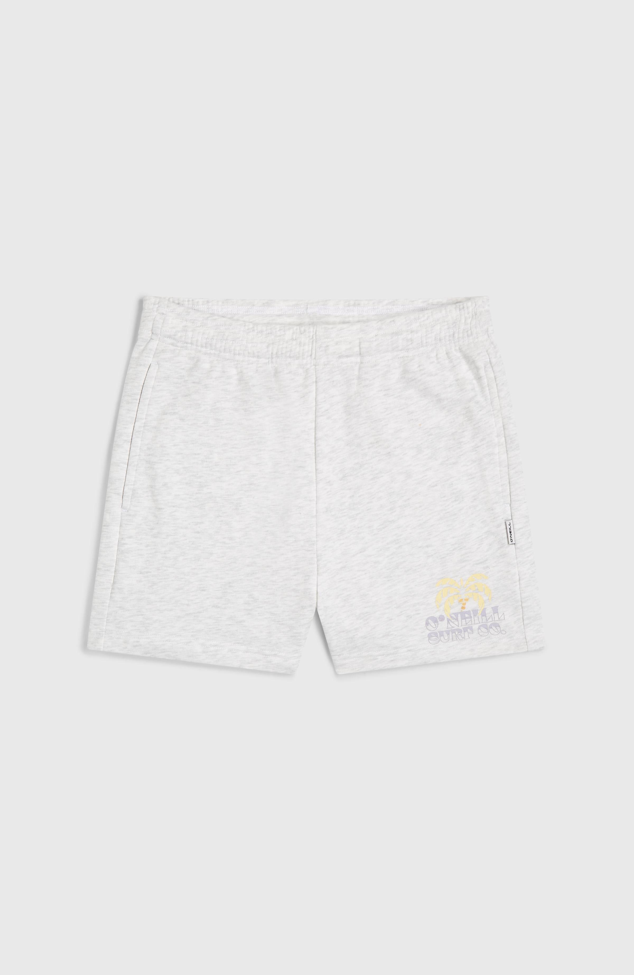 Heart Sweatshorts Kids - White Melange
