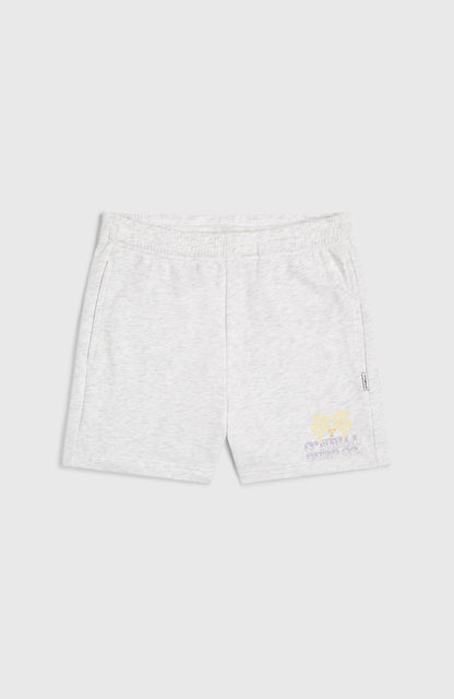 Heart Sweatshorts Kids - White Melange