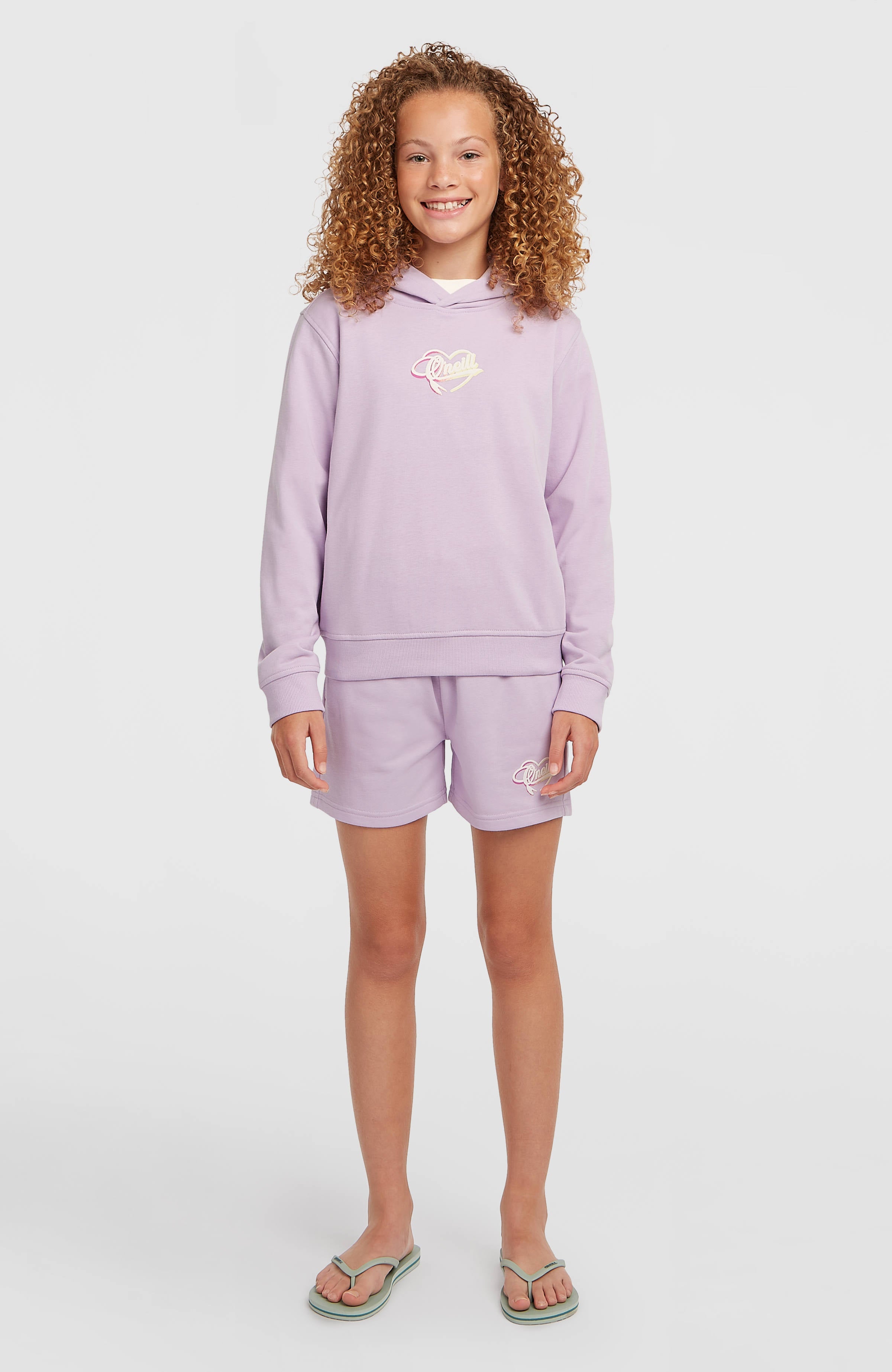 Essentials Script Hoodie Kids - Pale Lavender