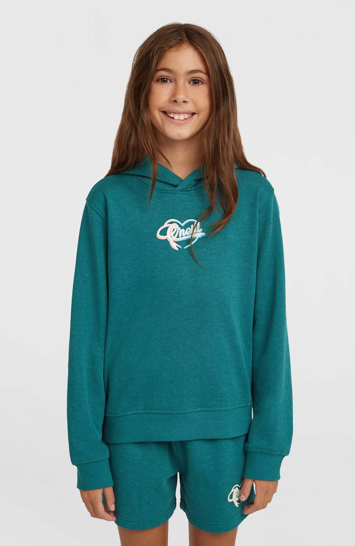 Essentials Script Hoodie Kids - Botanical Heat
