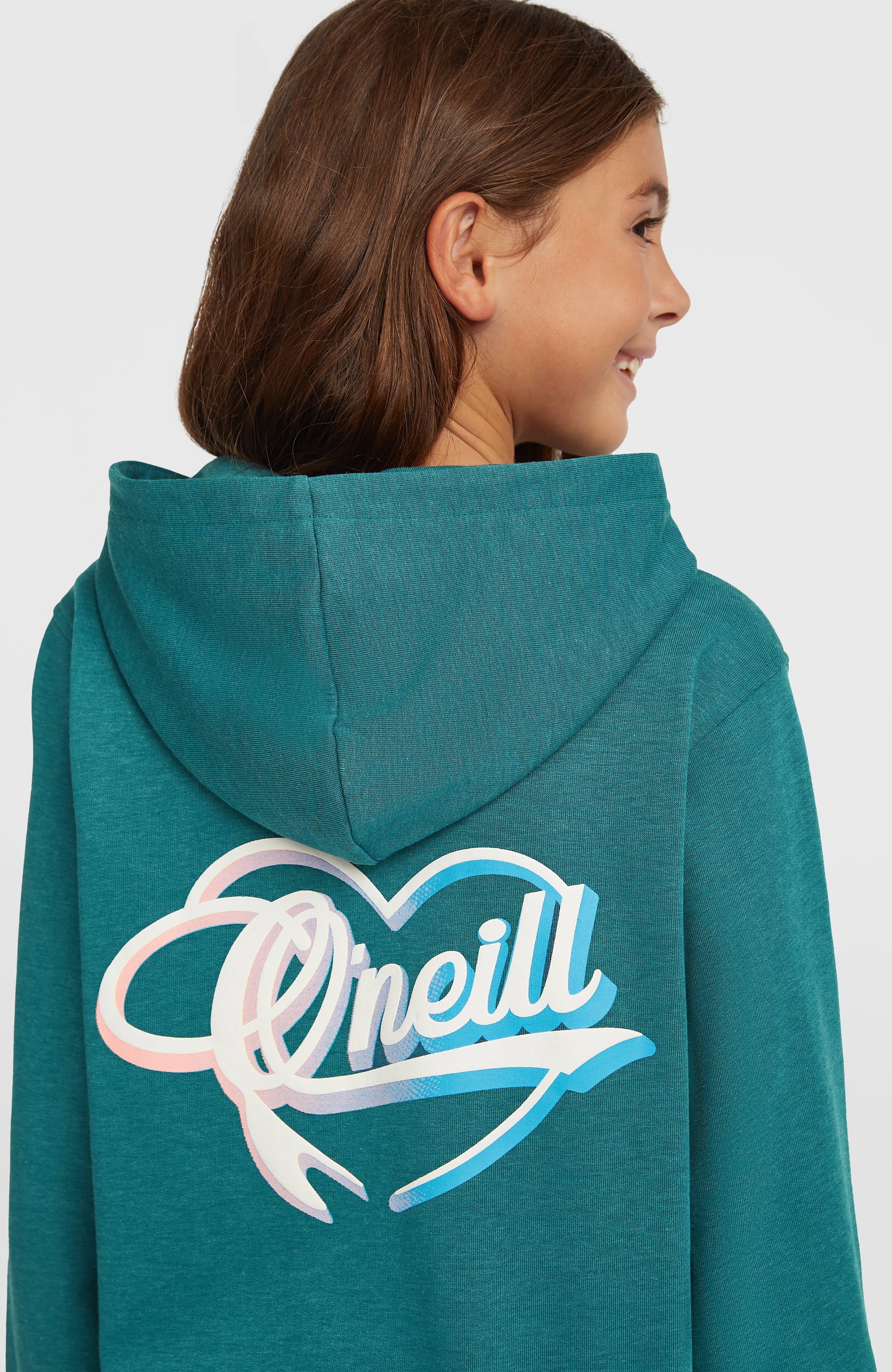 Essentials Script Hoodie Kids - Botanical Heat