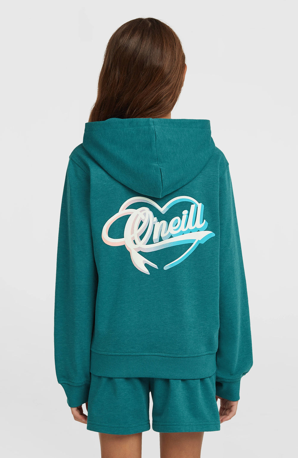 Essentials Script Hoodie Kids - Botanical Heat