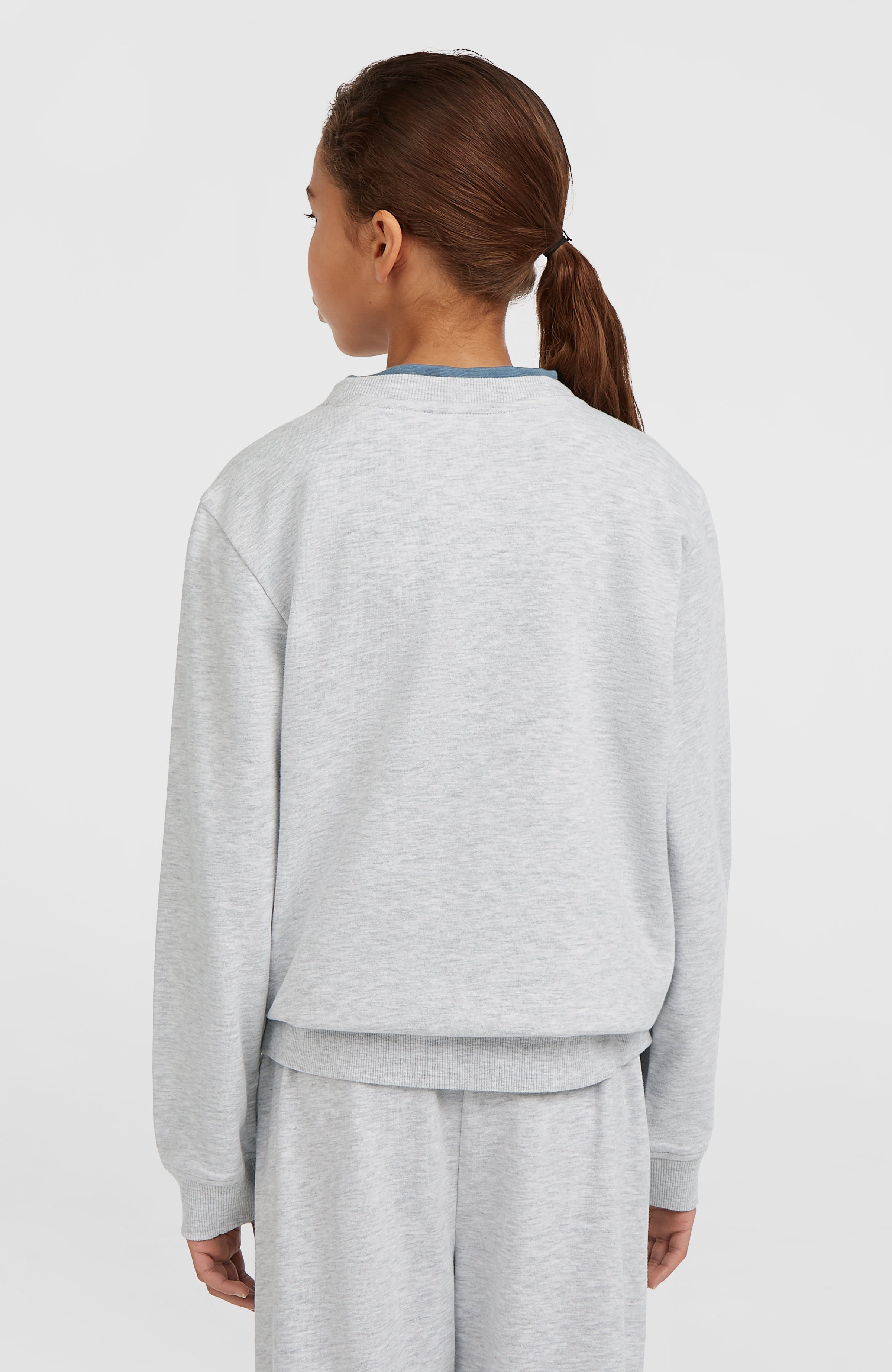 Essentials Crew Sweatshirt Kids - White Melange