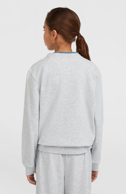 Essentials Crew Sweatshirt Kids - White Melange