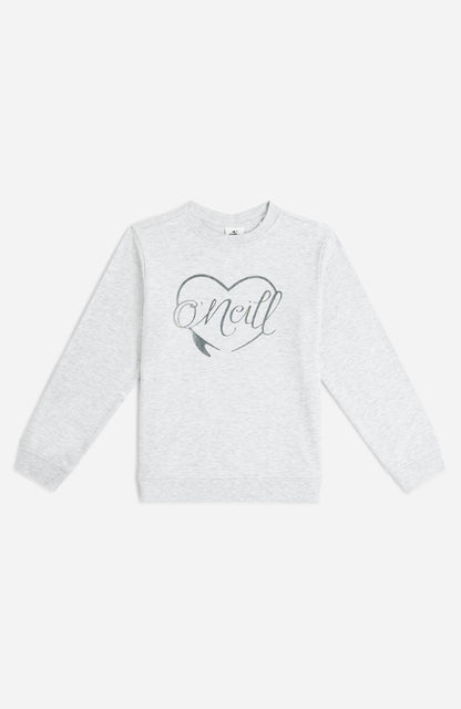 Essentials Crew Sweatshirt Kids - White Melange