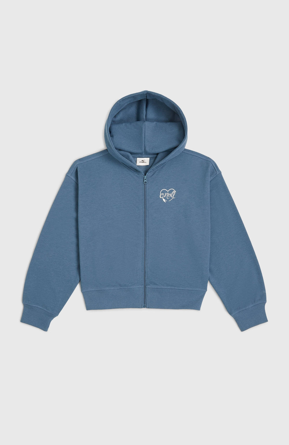 Script Falf-Zip Hoodie Kids - Copen Blue