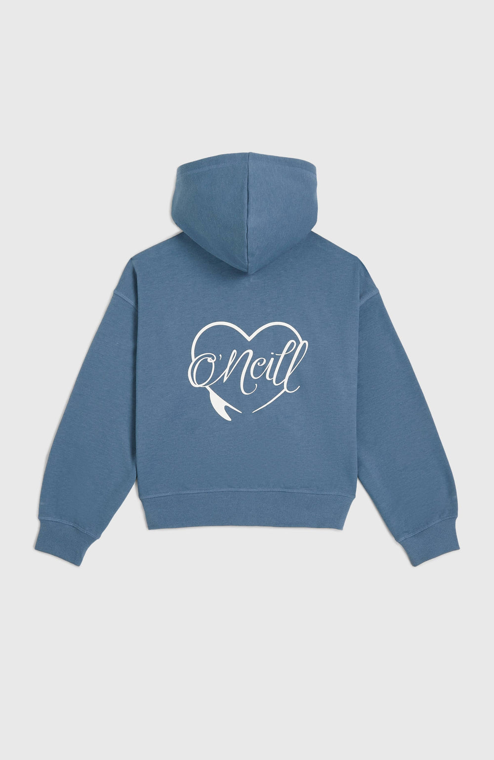 Script Falf-Zip Hoodie Kids - Copen Blue
