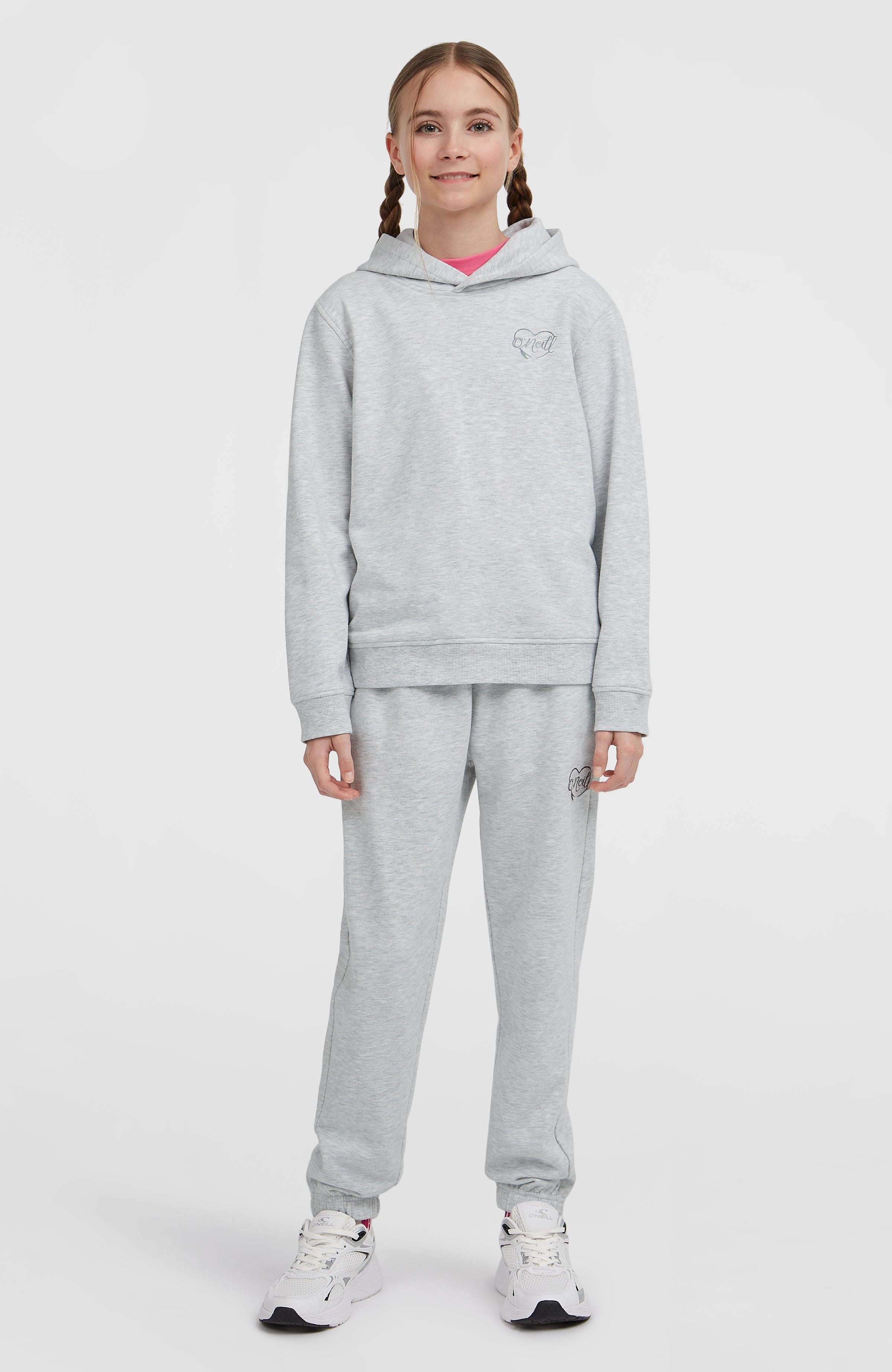 Essentials Hoodie Kids - White Melange