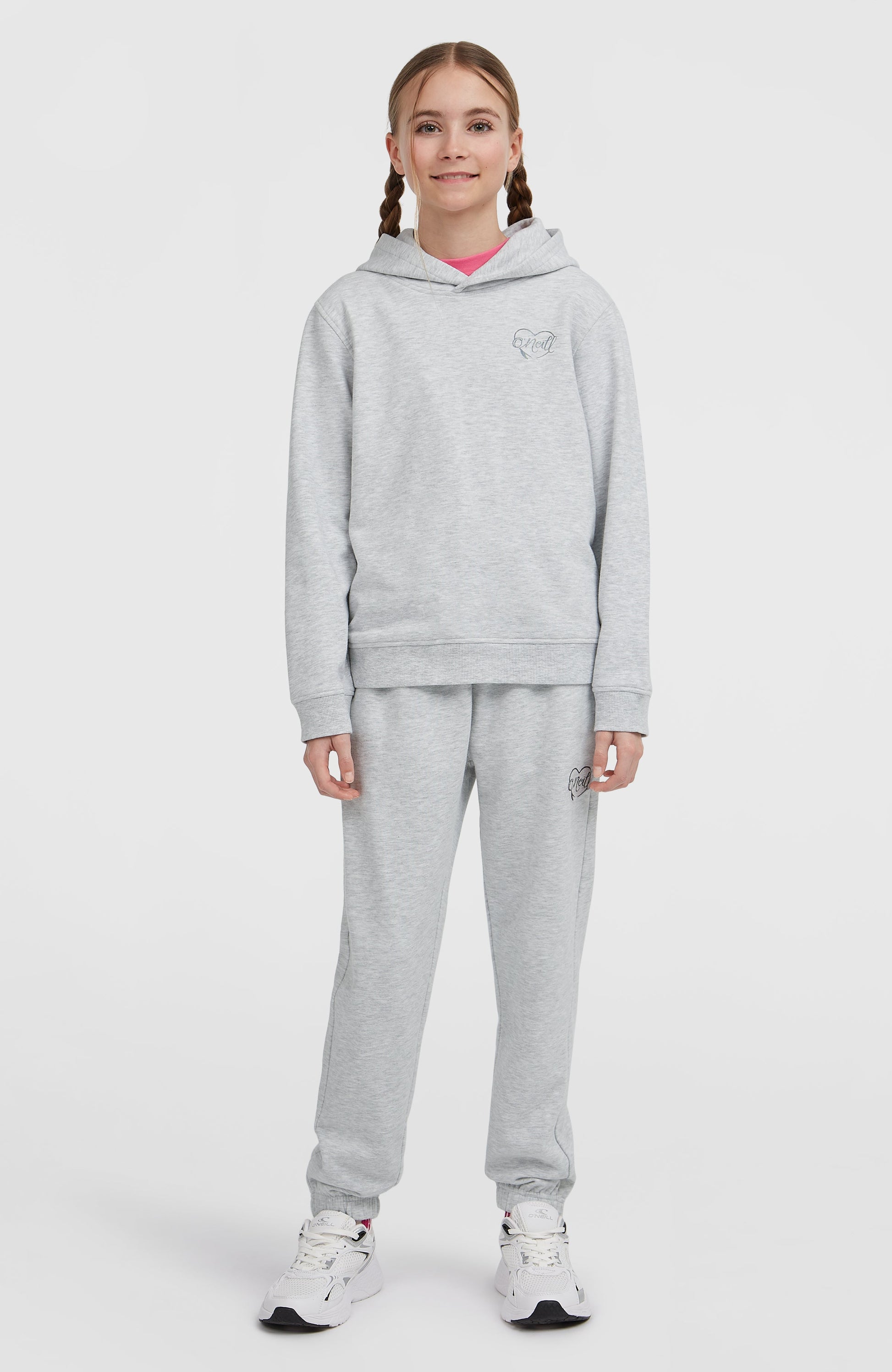 Essentials Hoodie Kids - White Melange