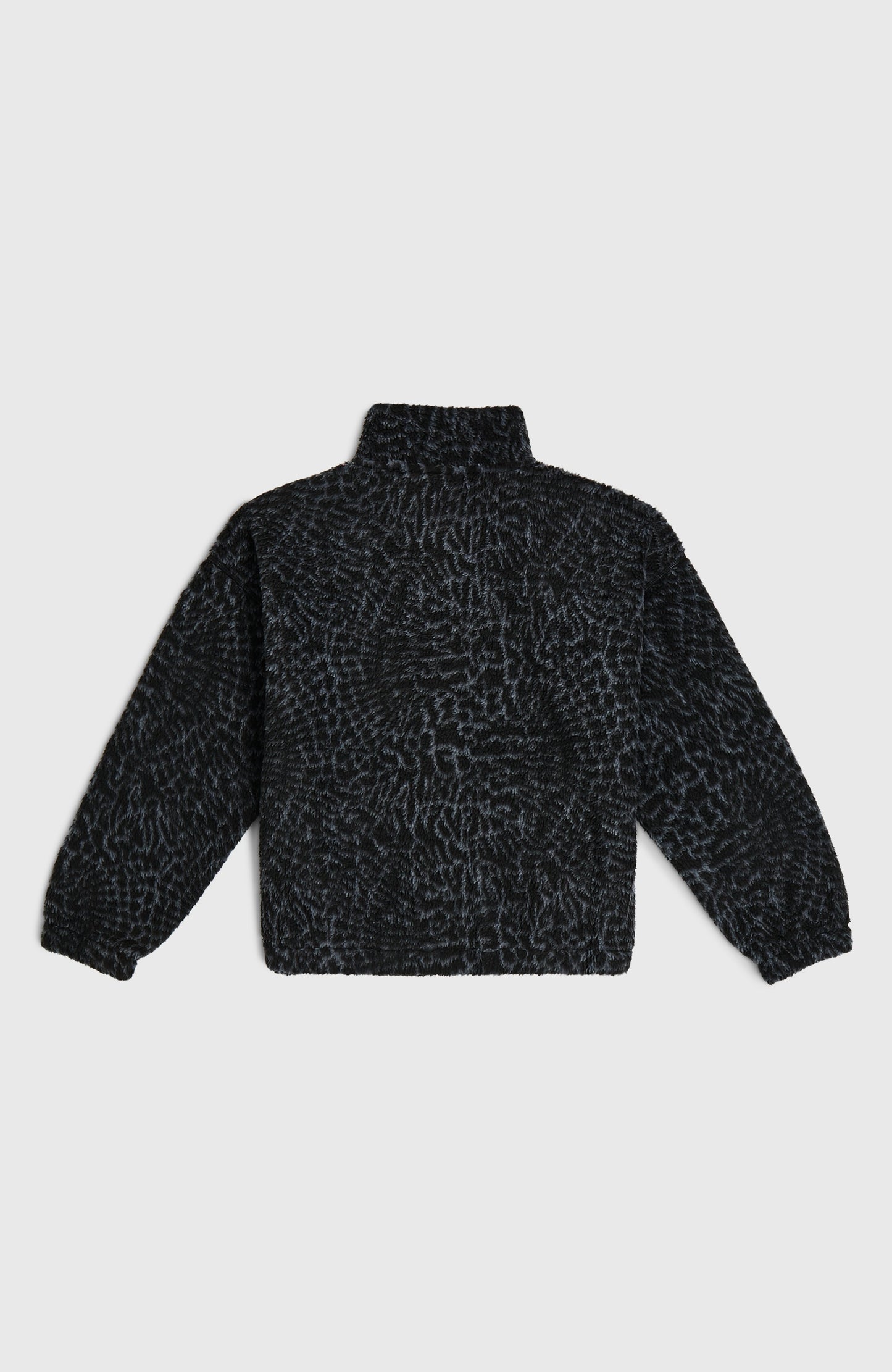 High-Pile Full-Zip Fleece Kids - Black Animalica