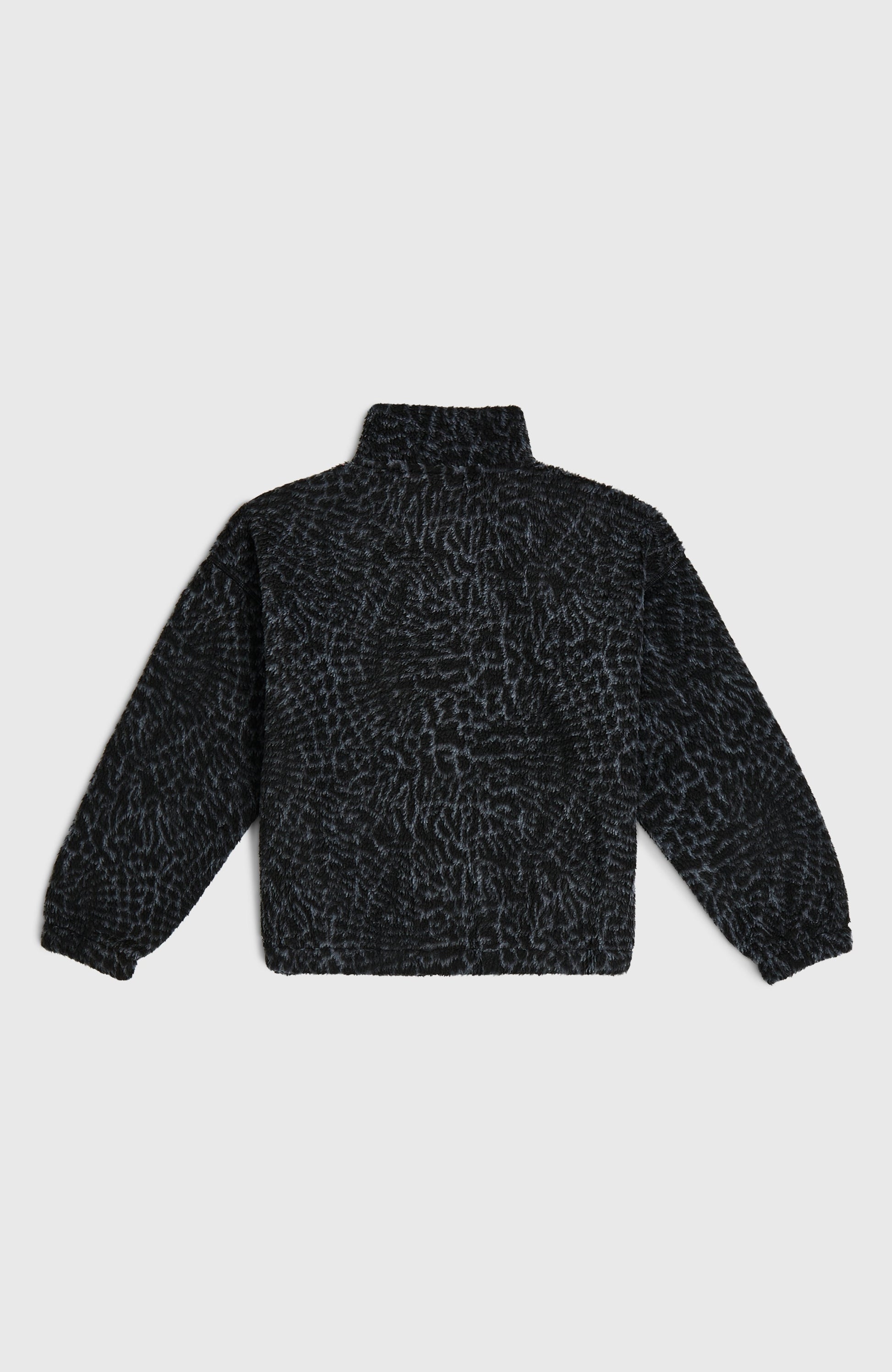 High-Pile Full-Zip Fleece Kids - Black Animalica