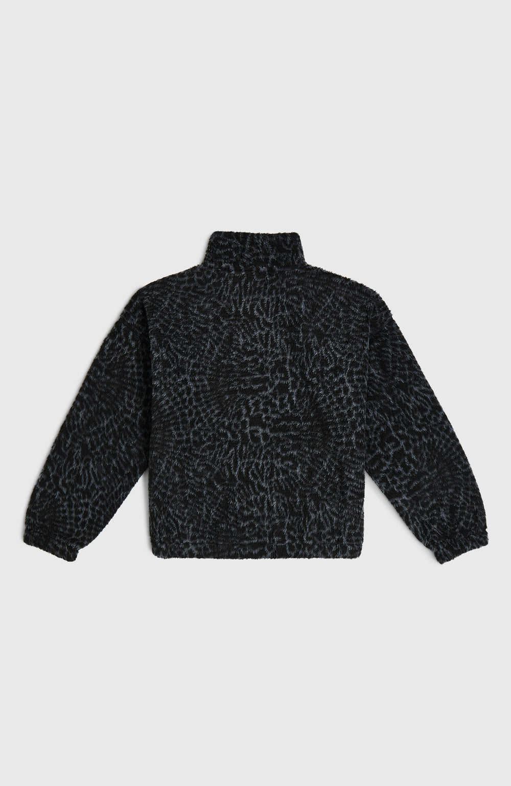 High-Pile Full-Zip Fleece Kids - Black Animalica