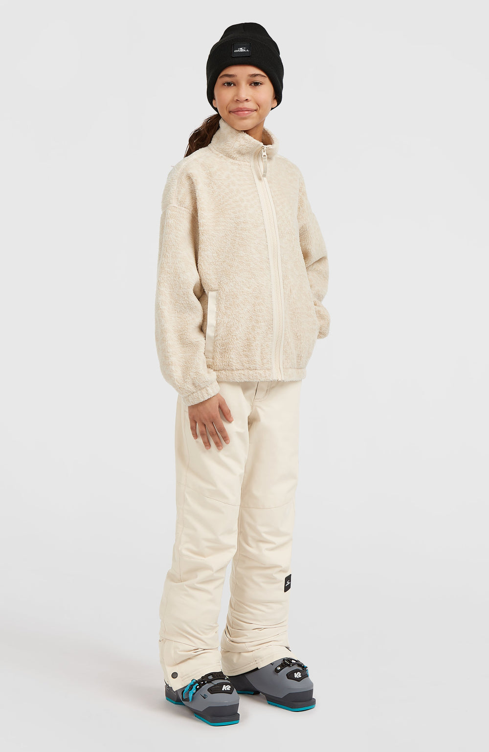 High-Pile Full-Zip Fleece Kids - Macaron Animalica