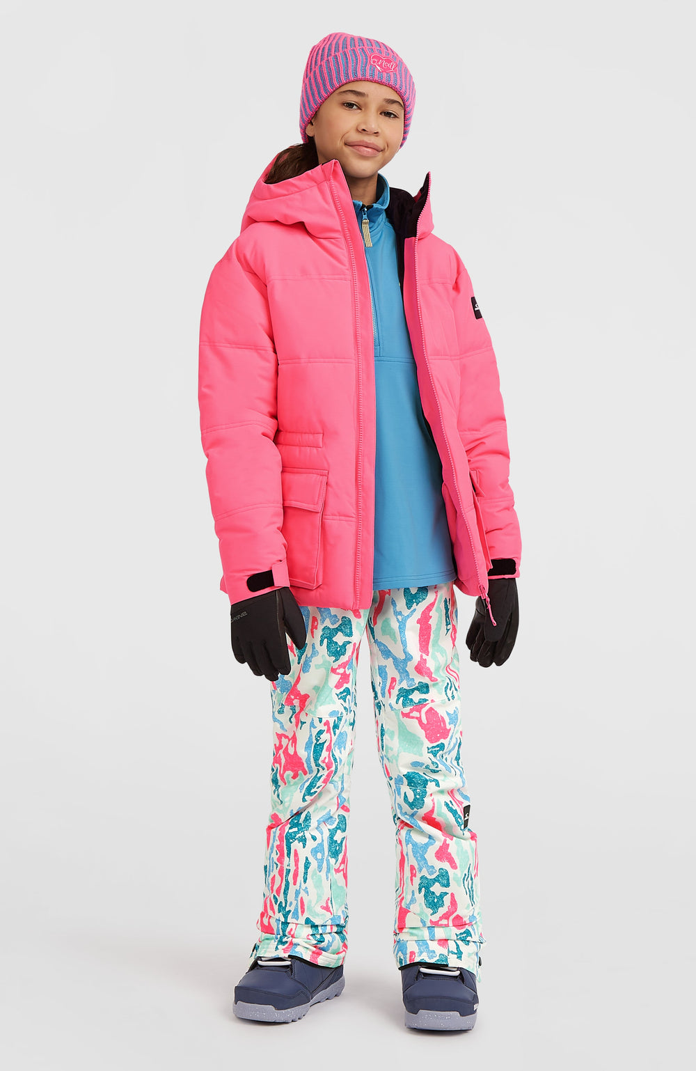 FWC'Cruz Puffer Snow Jacket Kids - Skater Pink
