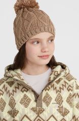 Superfleece Half-Zip Hoodie Kids - Grey Retro Ikat