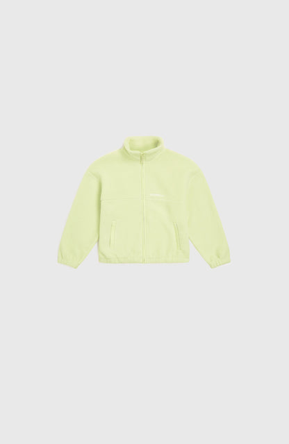 High-Pile Full-Zip Fleece Kids - Lime Wash