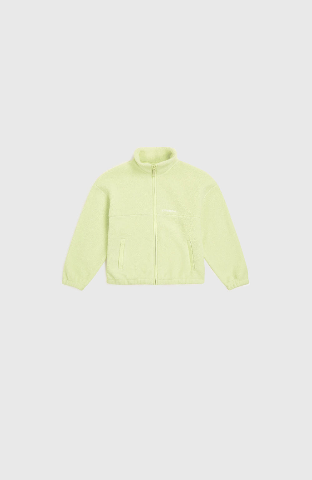 High-Pile Full-Zip Fleece Kids - Lime Wash