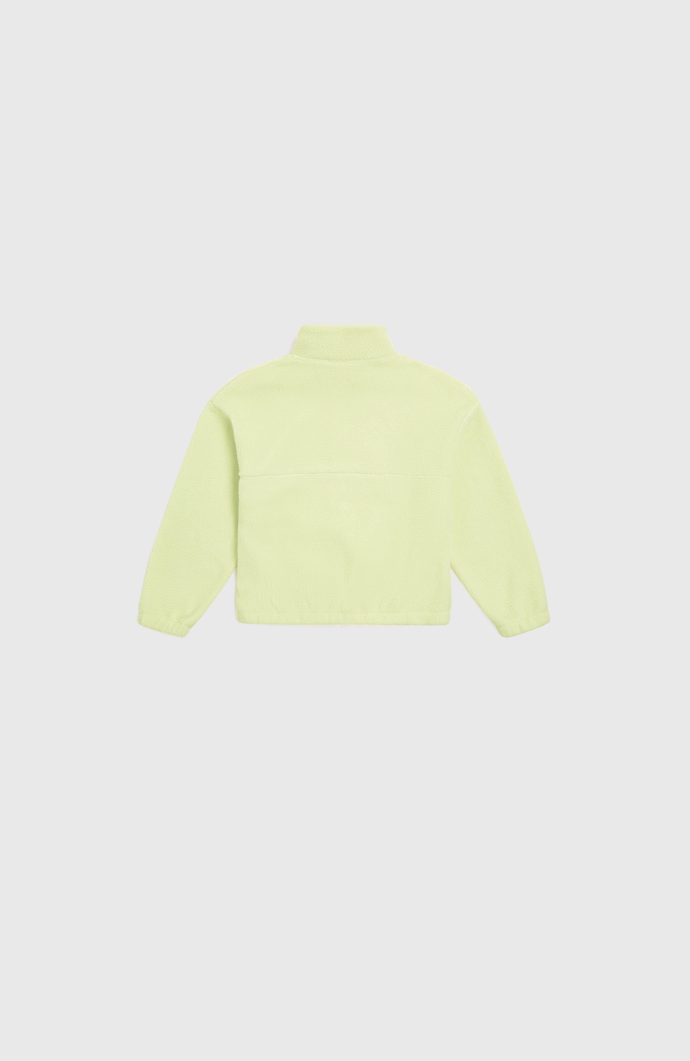 High-Pile Full-Zip Fleece Kids - Lime Wash