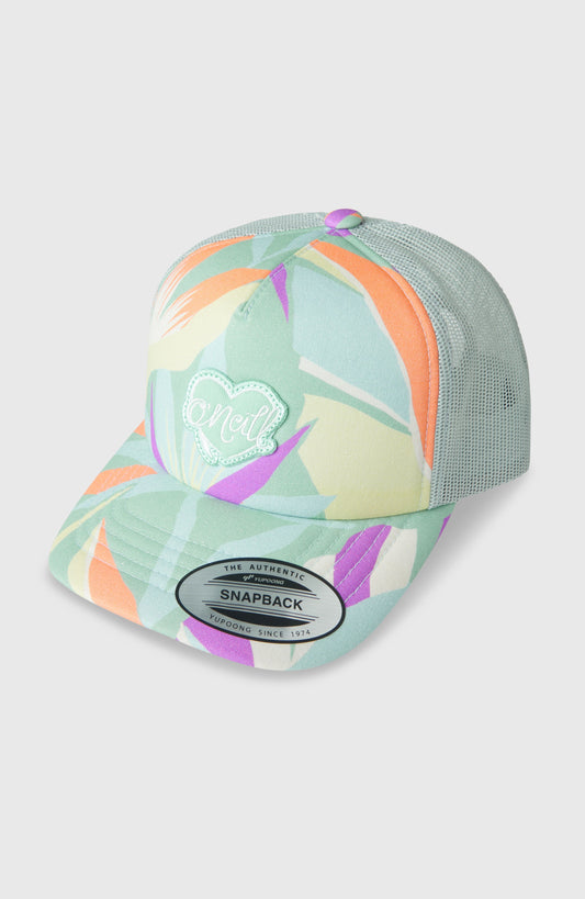 O'Neill Summer Camp Trucker Cap Kids - Green Wmns Tropicana
