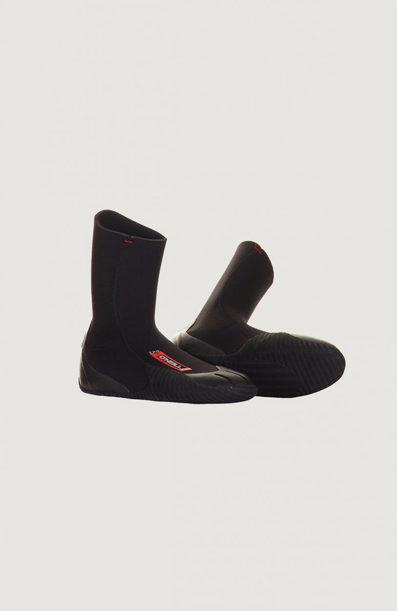 Kids Epic 5mm Round Toe Boot Wetsuits - Black